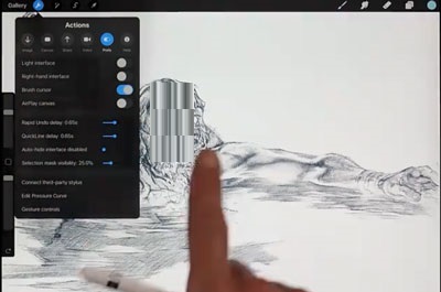 Procreate笔刷轮廓怎么打开？Procreate打开笔刷轮廓的方法