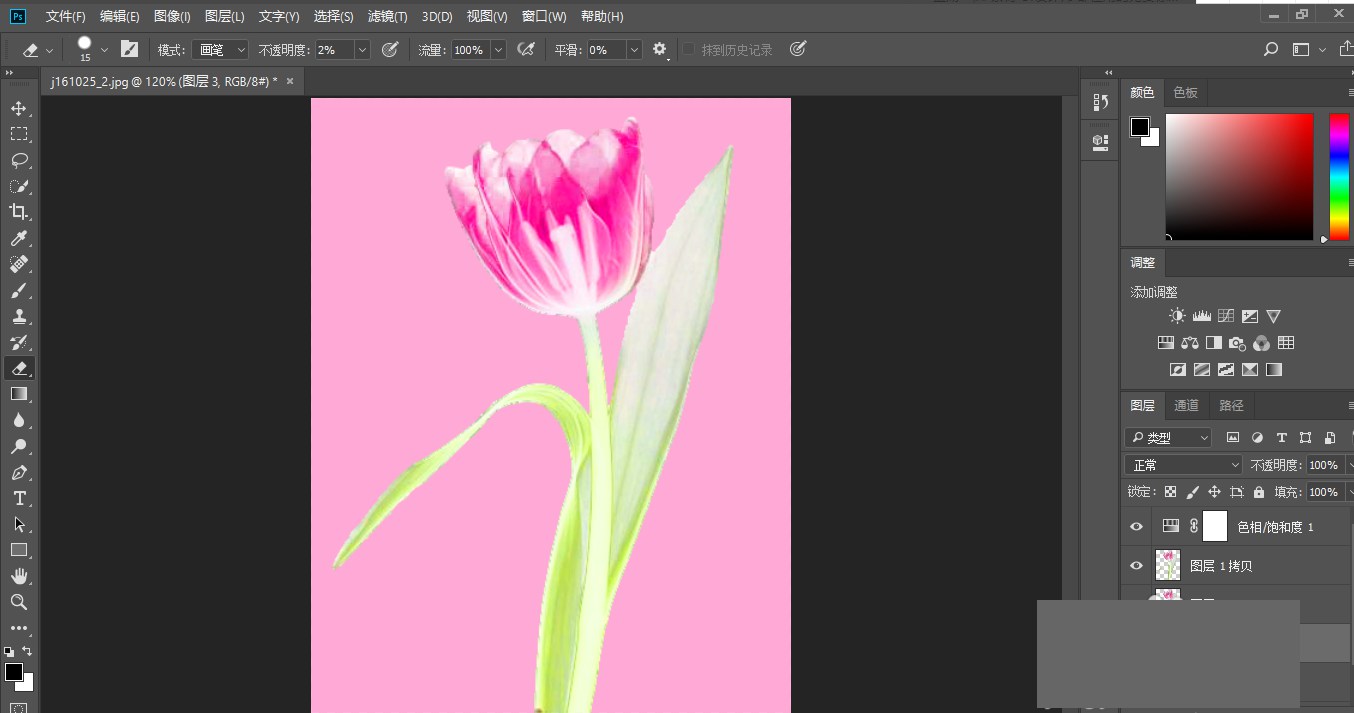 如何用photoshop抠出带有透明效果的花朵 photoshop抠出带有透明效果的花朵教程
